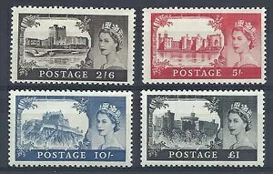 Sg 536a - 539a 1st De La Rue Castles �S4�퉿�l - ���}�E���g �~���g