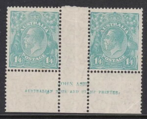 1928 KGV�A1/4d �ΐASM P13.5 wmk�A�W�����E�A�b�V������y�A�ABW130z�AMvLH