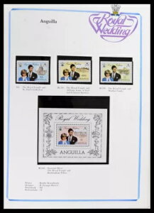 ���b�g 37818 MNH �؎�R���N�V�����A1981 �N�̃��C�����E�F�f�B���O�A4 �̓��ʃA���o���B
