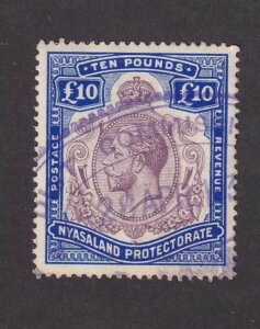 �C�M���X�̒����A�t���J �j���T�����h 1913 10 GBP SG99 ��v�L�����Z�� CV=$1050=GBP750