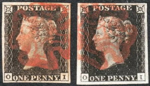 1840 AS2/5 SG2 1d ubNv[g 1a & 1b yA ɔԂ\ (OI)