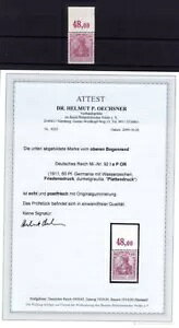 DR-Germania 92I Por Luxus ** MNH Postfrisch BPP Attest 1800EUR (T9898)