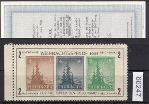 SBZ 1945 Mi.-No.: �u���b�N 1 Xb ** �^�C�v III �F���