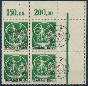 Dt. Reich 10 �}�[�N ���ʗp 4 ���g �󔒗��܂��� Michel 137 �ؖ��� (S22988) -