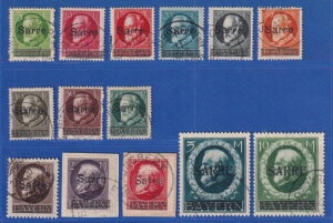 Saargebiet 1920 oCG - SARRE Mi. No. 18-31 O Zbg S ꕔeXgς -