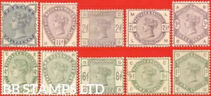 SG. 187 - 196. K17A - K26. ?d - 1/-. ���C���b�N�ƃO���[���B���ϓI�ȃ~���g�R�C���iB78517�j