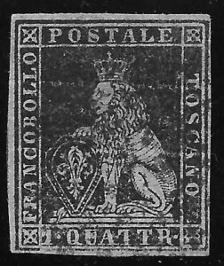 1851-52�N �g�X�J�[�i No. 1a 1quattrino ���n�ɐ� ���� Alberto and Enzo Diena-