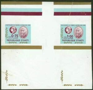 ハイチ 1984年 切手100周年記念 複合プルーフシート -2