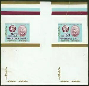 ハイチ 1984年 切手100周年記念 複合プルーフシート -2