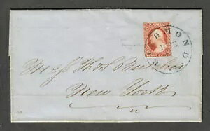 US Sc#11a EOB ���b�`�����h VA �J�o�[�A4 �}�[�W���A�A���l�b�g�ؖ����ACv. $700