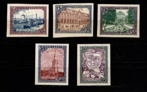 ���g�r�A�ALatvija�ASc B24-B28 �s���S�B; Mi 107B-111B MNH/** ��