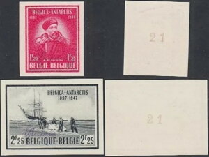 �x���M�[ 1947�N - �ЂȂ��A�ԍ����葢���ǔ��s�؎�BMi. Nr.: 791/2.(EB) AR-00515