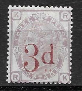 1880 - 1883 Sg 159 3d on 3d CbN v[g 21  R-K }Eg Vi