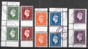 hCc鍑؎ 1944 MI Kriegs+Propagandaf?lschung 3-8 ex 5 GUTTERPAIRS VF