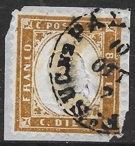 �C�^���A�؎� 1862�N 10�Z���g �_�[�N�u���E�� �T�b�\�[�l 1d �ʐ^�ؖ��� �\���[�j CANC VF