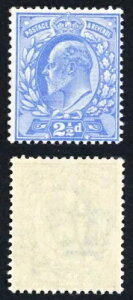 KEVII 1901 2 1/2d perf 14 ~L[u[ J[gCA Wmk y[p[ Cat 2100