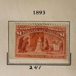 US Scott# 241 $1 MLH 1893 RrA؎