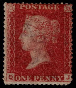 1857 1d ���b�h SG 36 C11 Pl 52 QJ ���[�W�p�[�c OG �� �~���g VG MM �J�^���O ?2,800.00