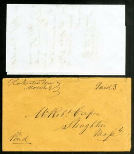 �č��؎� 1853�N�uPAID 3�vVF 4/4 �t�B�����A���s�A�[�X �؎�Ȃ��J�o�[�����^�[ ��