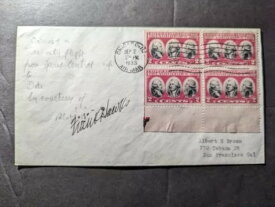 1933年 米国署名航空便カバー シカゴ IL からサンフランシスコ CA USA へ