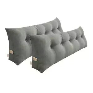 NNEAGS 2X 150cm �O���[ �O�p�` �E�F�b�W�x�b�h�s���[ �w�b�h�{�[�h �o�b�N���X�g �x�b�h�T�C�h �^�^