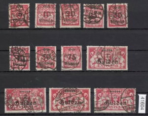 _cBq 1923N Mi.Nr. 181-92 X^vmFςݏؖ