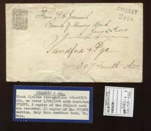 87LUP3 �n�b�V�[�Y�E�|�X�g 1858�N �J�o�[�AHUSSEY�uCOLLECT 2cts.�v�L�����Z�� (CV1100)