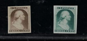 USA #11-E4c (Brazer #33E-Dc) ブラウン&グリーンの極細エッセイデュオ(ボンド紙)