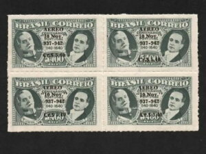 RHM:BR A-45 1941 �u���W�� 5o ANIVERSARIO ESTADO NOVO Cr $ 5,40 �u���b�N 4 �؎�