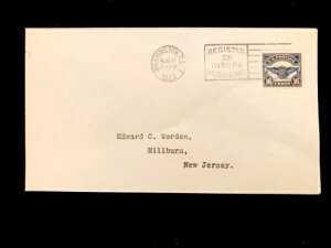 DCVg 1923N817 FDC #C5 WORDEN CV $600