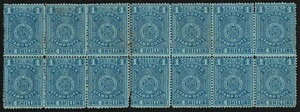 ���B�N�g���A 1884�N �󎆐� 1/- �u���b�N�G���[ �_�u���p�[�t�H���[�V���� MNH ** �J�^���O���i ?7700�B���j�[�N