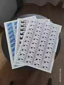 中国 1980 J60 スタンプ ユネスコ中国絵画フルシート 3 個?合国教科書文??中国?画