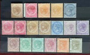 �}���� 1882-91 �C���A���n QV wmk CA 18V �~���g SG#50-53/63-71 M3251