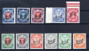 Danzig Dienst 41/51 Luxus ** MNH Postfrisch 800EUR (BA7540)