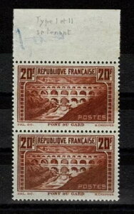 �t�����X YVERT 262f �u�|���E�f���E�K�[�� 20F �Ԓ��F �^�C�v IIA+IIB�v MNH F-VF X091