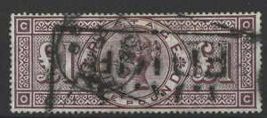 GB QV 1883/91 Sg 185�A1�|���h �u���E���N���E�� WMK�A�{�b�N�X��CDS�L�����Z���t���A(OC)�AF/U {49}