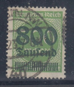 Dt. Reich Infla Peak Value Mi-No. 307 Genuine O in Berlin �ؖ����t�����C���u�b�N BPP-