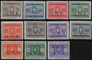 1944N R.S.I. RSI G.N.R GNR ZOi^X uVA TXB s.2308 V MNH VOl`[ Caffaz-