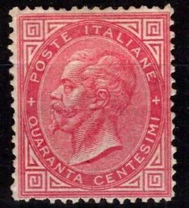 C^A 1863-63 40 Centesimi gm N.T20 G.O MH* ؖ