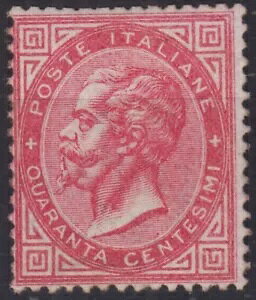 C^A 1863-65 40 Centesimi TIR. gm N.T20 G.O MH* ؖB