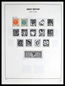 ロット 40208 MNH 切手コレクション、イギリス 1887-2004、Davo アルバム 2 枚。