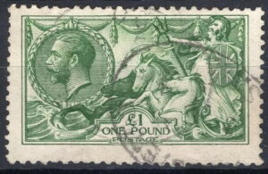 GB KGV SG404 ?1 �_���u���[�O���[�� SEAHORSE CDS VFU