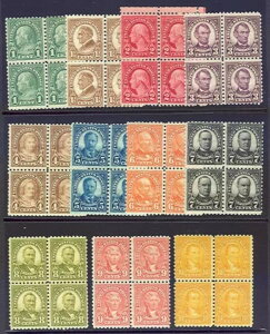 US #581-91 ���S�Z�b�g�A4�u���b�N �X�R�b�g $1500+
