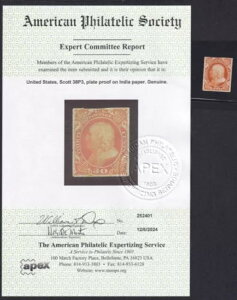 1860N tN SC 38P3 v[gv[t VO 30Zg Ch CV $1,250 APSؖ (A3