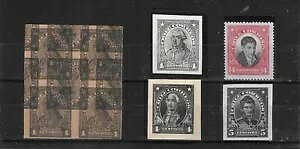 チリ 1911-15 豪華版プルーフとエッセイ集。展覧会ロット7