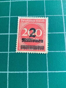 ���A 1923 �h�C�c�鍑�h�C�c�鍑�I�[�o�[�v�����g 200 ���ȏ� 200 �X�^���v MNH