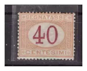 REGNO 1870 - SEGNATASSE CENT. 40 NEW * MH