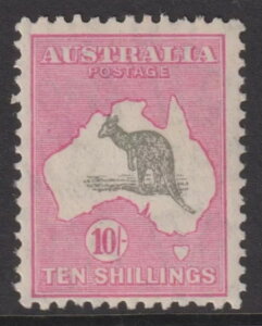 I[XgA [X - 1932N CofA Wmk 10/- O[sN SG 136 MNH Cv $2,750 [E4278]