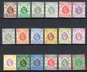 ` 1921 KGV 18 Zbg SG 117-132 SC 129-146 MH