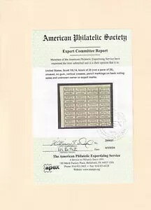 D. O. Blood & Company Blood's�A�t�B���f���t�B�A�A�y���V���o�j�A�B Scott# 15L14 Block-20 APEX CERT.